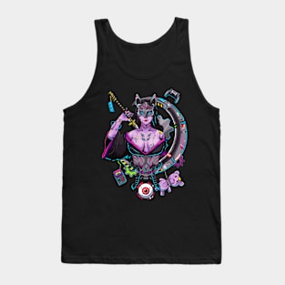 Woman Samurai Cyberpunk Tank Top